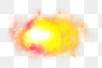 Png yellow galaxy design element
