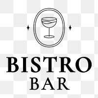 Minimal logo png for bistro bar