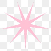 Png explosion geometric pink shape in flat design