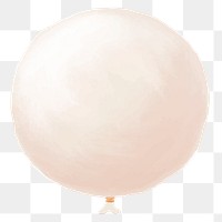 Big white balloon element png