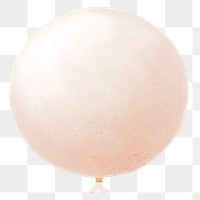 Big white balloon element png