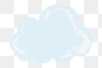 Hand drawn cloud element png cute sticker