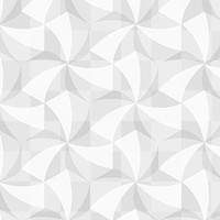 Abstract 3D geometric pattern png grey background