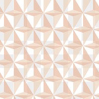 Triangle 3D geometric pattern png orange background in modern style