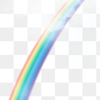 Aesthetic rainbow png design element