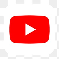 YouTube png social media icon. 7 JUNE 2021 - BANGKOK, THAILAND