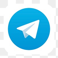 Telegram png social media icon. 7 JUNE 2021 - BANGKOK, THAILAND