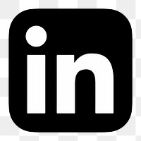 LinkedIn flat graphic icon for social media in png. 7 JUNE 2021 - BANGKOK, THAILAND