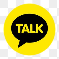 KakaoTalk png social media icon. 7 JUNE 2021 - BANGKOK, THAILAND