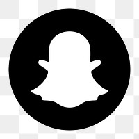 Snapchat flat graphic icon for social media in png. 7 JUNE 2021 - BANGKOK, THAILAND