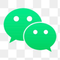 WeChat png social media icon. 7 JUNE 2021 - BANGKOK, THAILAND