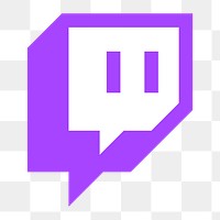 Twitch png social media icon. 7 JUNE 2021 - BANGKOK, THAILAND