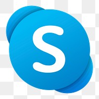 Skype png social media icon. 7 JUNE 2021 - BANGKOK, THAILAND