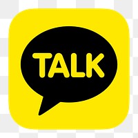 KakaoTalk png social media icon. 7 JUNE 2021 - BANGKOK, THAILAND