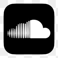 SoundCloud flat graphic icon for social media in png. 7 JUNE 2021 - BANGKOK, THAILAND