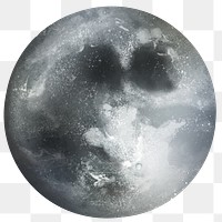 Png full moon design element