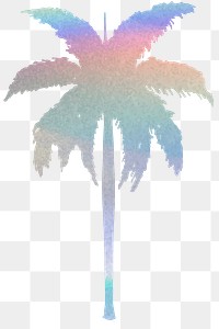 Png gradient tree design element Palm tree