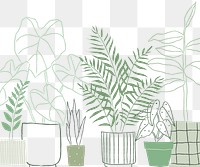 Indoor potted plants png background