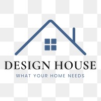 House PNG logo design, interior business