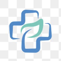 Hospital logo PNG design, modern style with medical cross