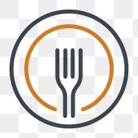 Restaurant logo PNG design, minimal style