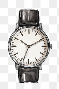 Png men's watch fashion sticker