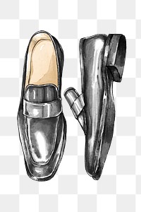 Men's png loafer shoes fashion sticker