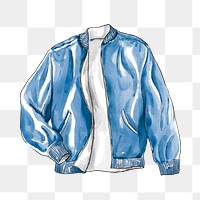 Png men's leather jacket fashion sticker