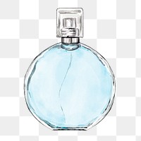 Png women's perfume bottle hand drawn design element