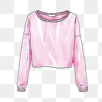 Png women's sweater fashion sticker