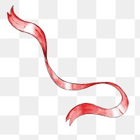 Red ribbon png design element