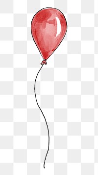 Balloon png hand drawn sticker