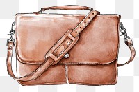 Men&#39;s png messenger bag hand drawn fashion illustration