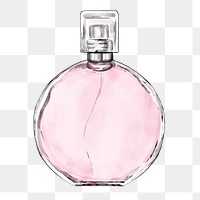 Png women's perfume bottle hand drawn design element