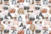 Fashion png background with clothes and accessories