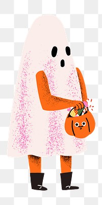 Ghost cartoon png cute halloween character