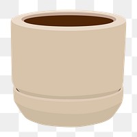 Plant pot PNG image clipart for gardening