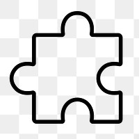 Puzzle png outline web icon game symbol