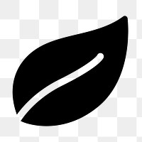 Leaf png environment icon in flat style