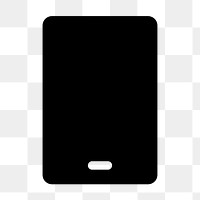 Tablet png app icon for social media in solid style