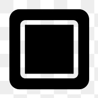 Png square icon geometric shape in flat style