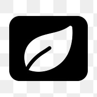 Leaf png environment icon in flat style