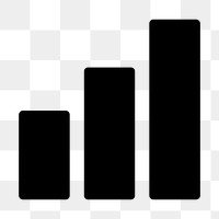 Png Bar chart business icon  in flat style