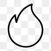 Fire png web outline icon for popular downloads