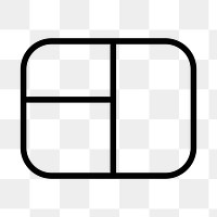 Png computer mouse icon in simple style