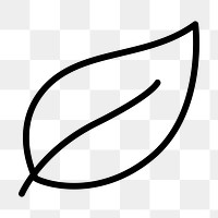 Leaf png environment icon in simple style