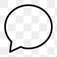 Png speech bubble chat icon for instant messaging app