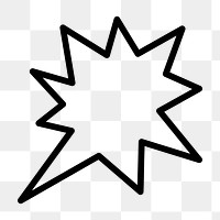 Boom png web UI icon in outline style