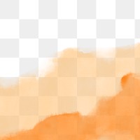 Png watercolor background in orange abstract style