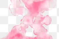 Png watercolor background in pink abstract style